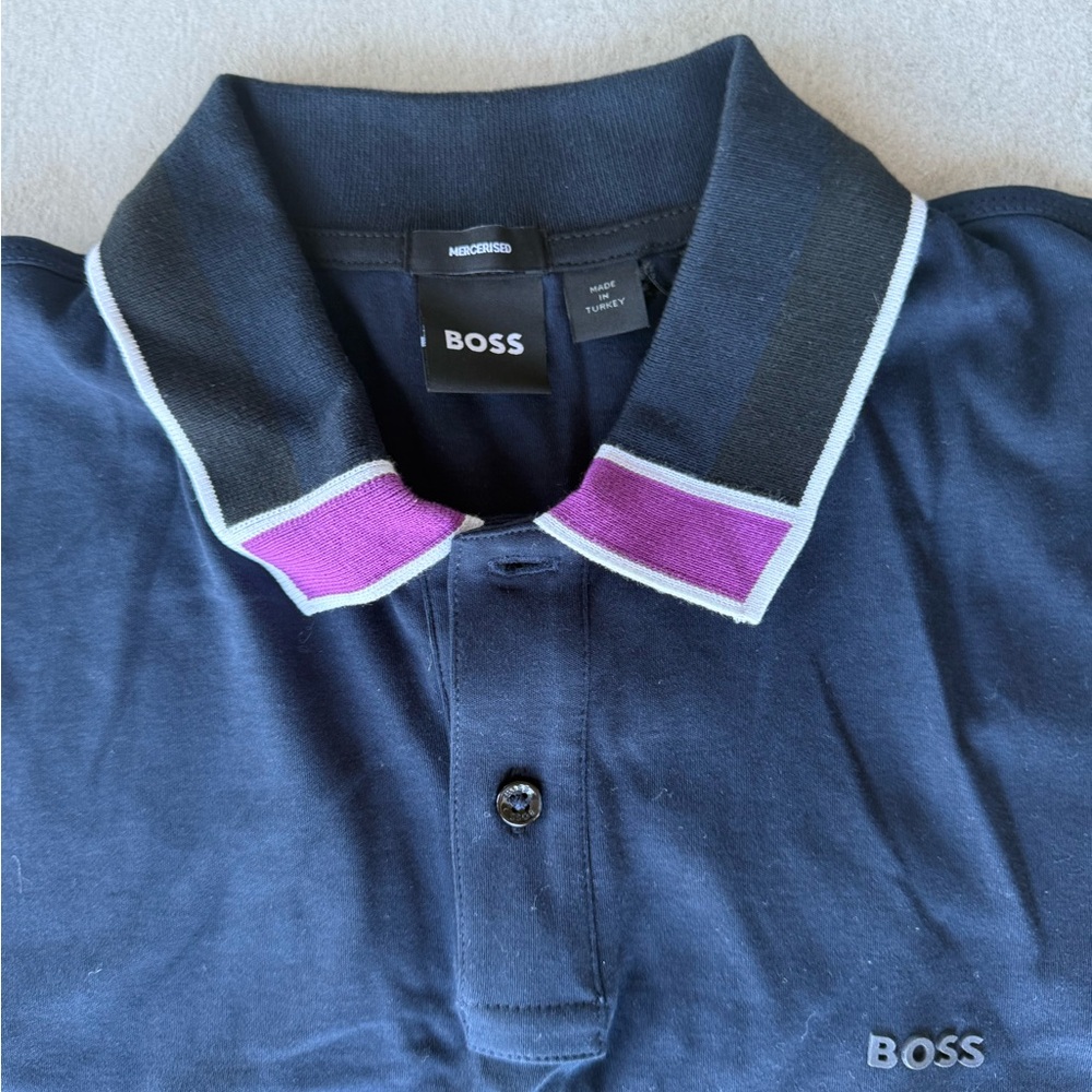 BOSS Men's Navy Polo Shirt